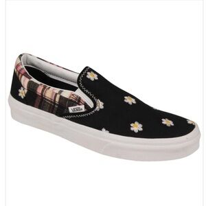 Vans Classic Slip On Women's Shoe - Floral Plaid Patchwork Women’s size 9